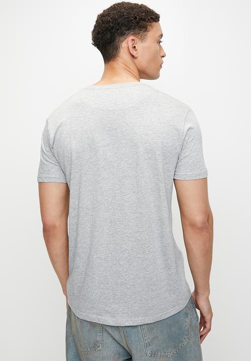 Brave Soul - 3 Pack Tee - Black, White & Light Grey Marl