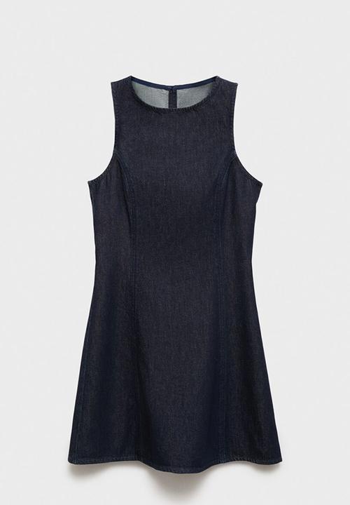 MANGO - Dress blossom -  open blue