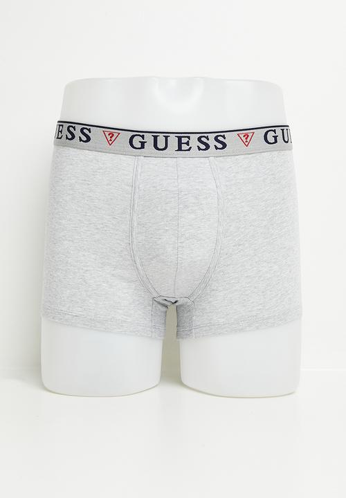 GUESS - Brian hero boxer trunk 3 pack - black white combo