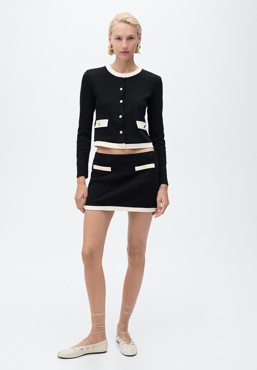 MANGO - Skirt pari -  black