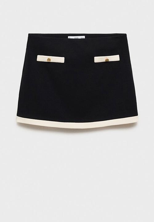 MANGO - Skirt pari -  black