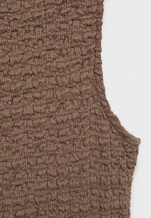MANGO - Dress tura - brown