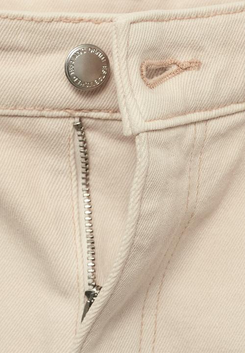 MANGO - Jeans Amelia - Light Beige