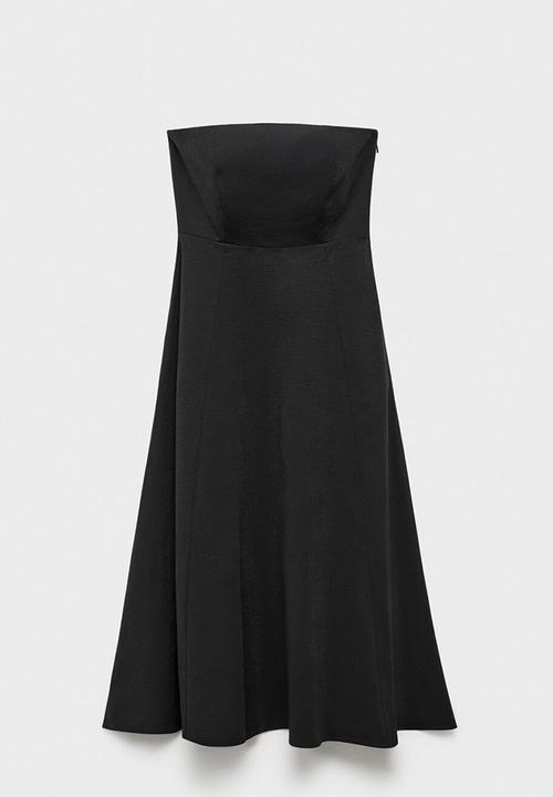 MANGO - Dress cebri -  black