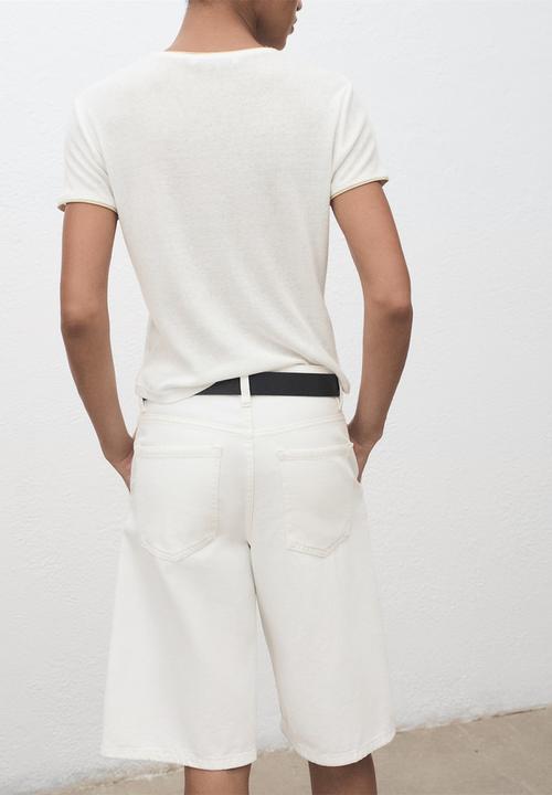 MANGO - T-shirt jane -  light beige