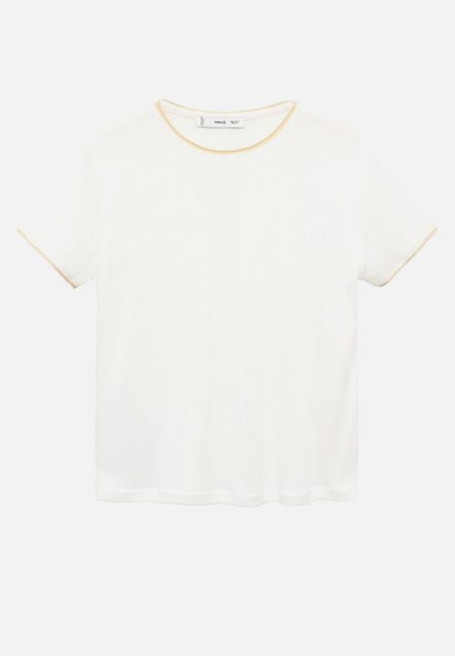 MANGO - T-shirt jane -  light beige