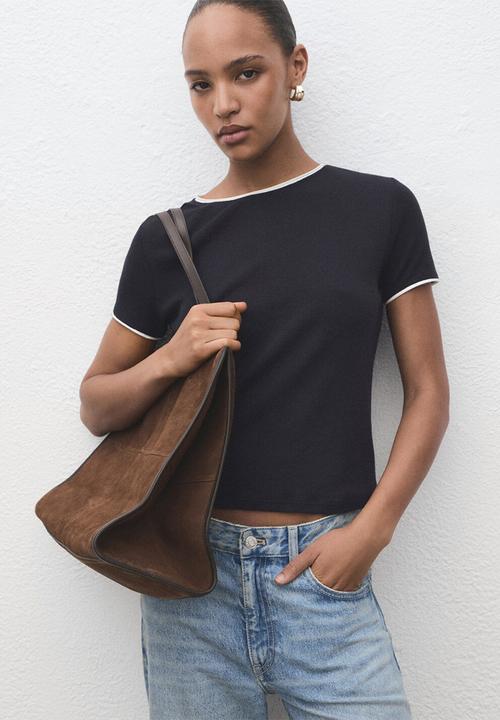 MANGO - T-shirt jane -  midnight navy