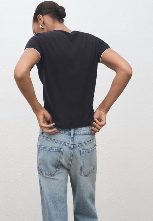 MANGO - T-shirt jane -  midnight navy