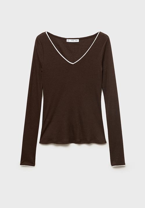 MANGO - Camiseta janet - brown