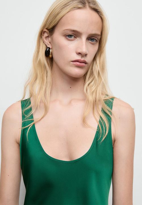 MANGO - Dress luisa3-w -  green