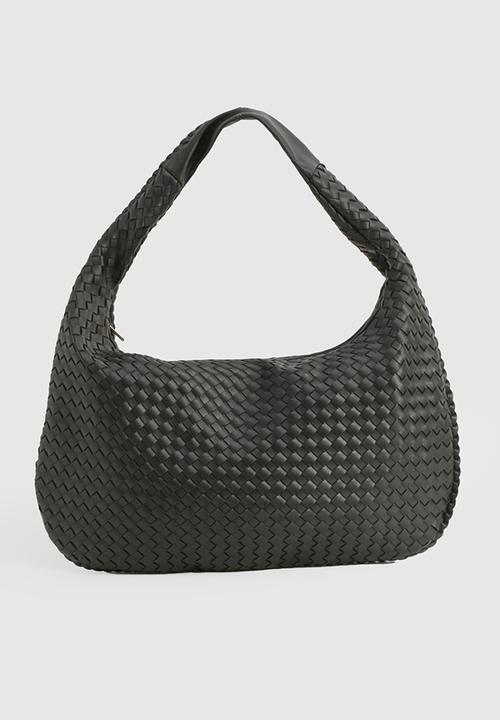 boohoo - Woven slouchy tote bag - black