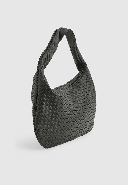 boohoo - Woven slouchy tote bag - black