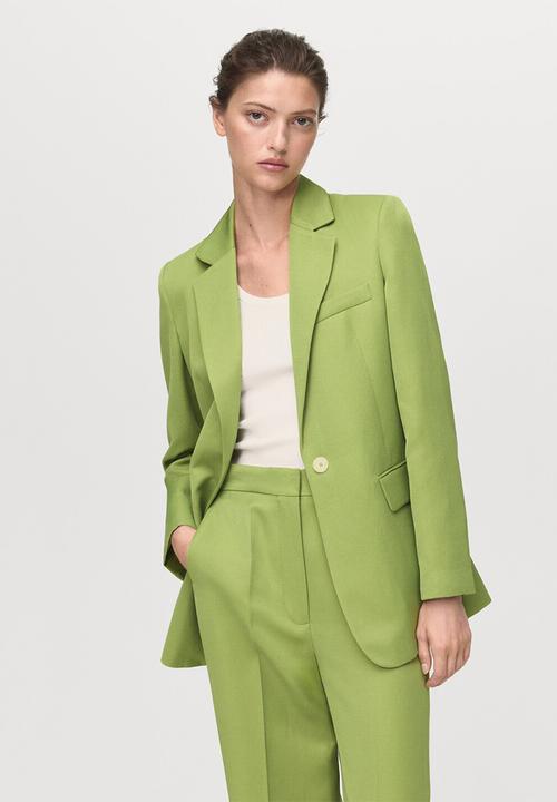 MANGO - Trousers apple - green