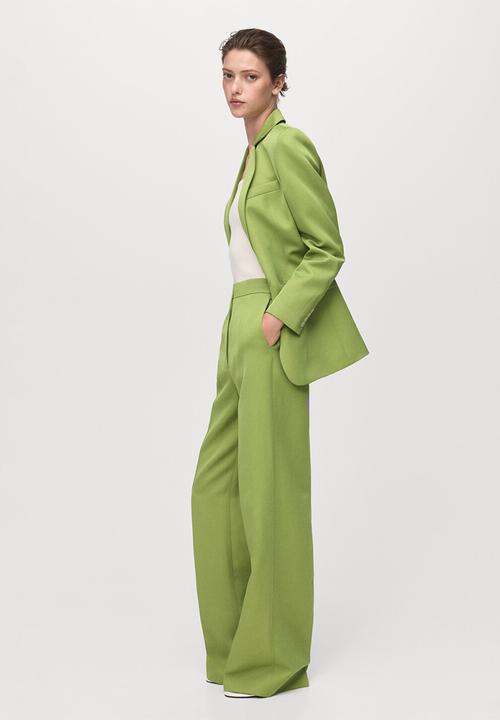 MANGO - Trousers apple - green