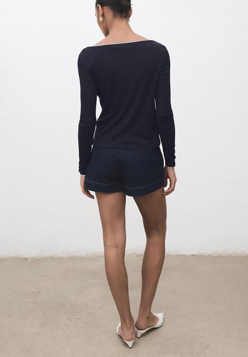 MANGO - Camiseta janet - midnight navy