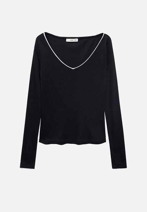MANGO - Camiseta janet - midnight navy