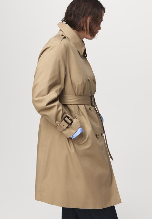 MANGO - Trench polana - light beige