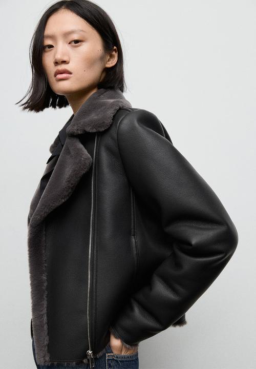 MANGO - Chaqueta cadi - black