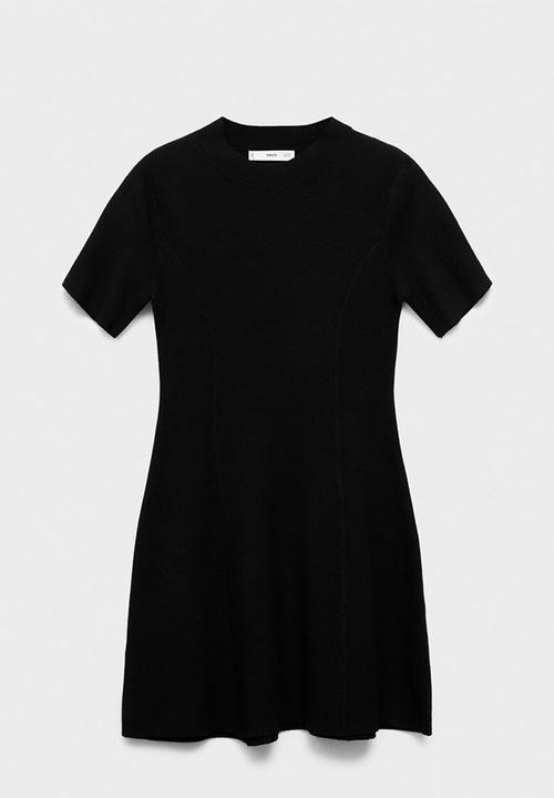MANGO - Vestido domino - black