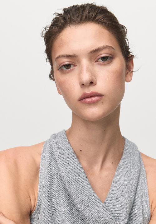 MANGO - Top lilius - silver