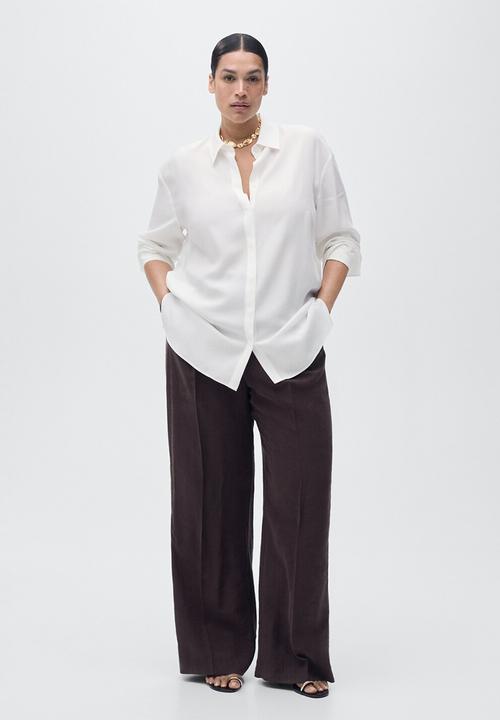 MANGO - Camisa lima - natural