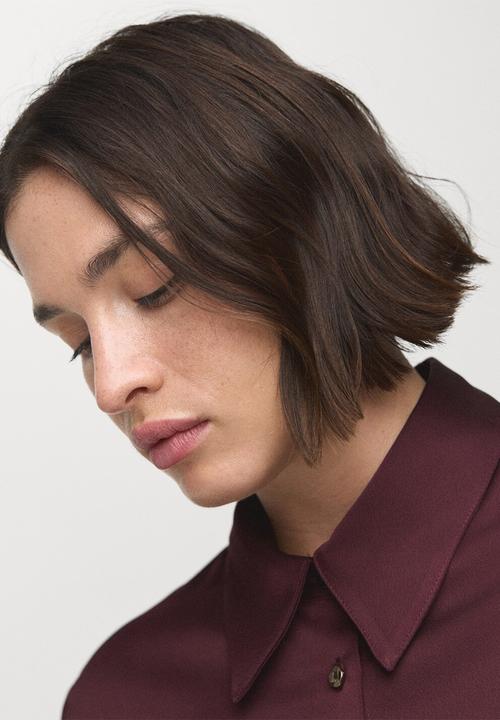 MANGO - Shirt ideale  -  dark red