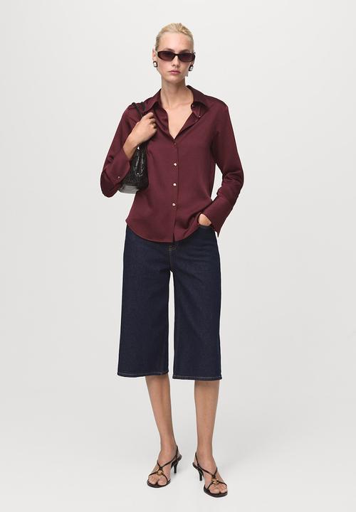 MANGO - Shirt ideale  -  dark red