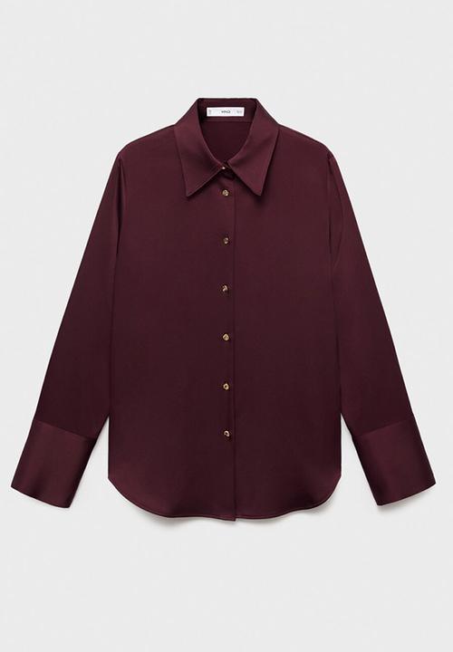 MANGO - Shirt ideale  -  dark red