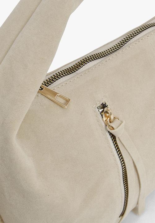 boohoo - Faux suede slouchy grab bag - ecru