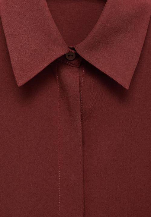 MANGO - Camisa lima - dark red