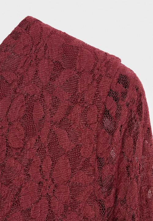 MANGO - Dress salguer  -  dark red