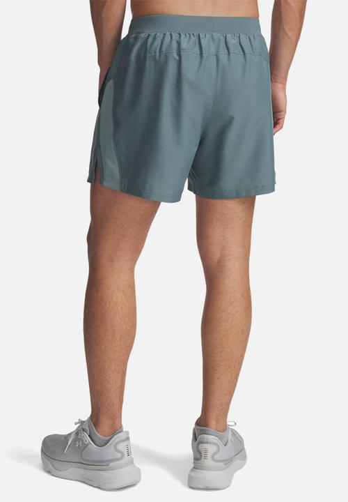 Under Armour - UA LAUNCH 5'' SHORTS - Jasper Blue / Serpentine / Reflective