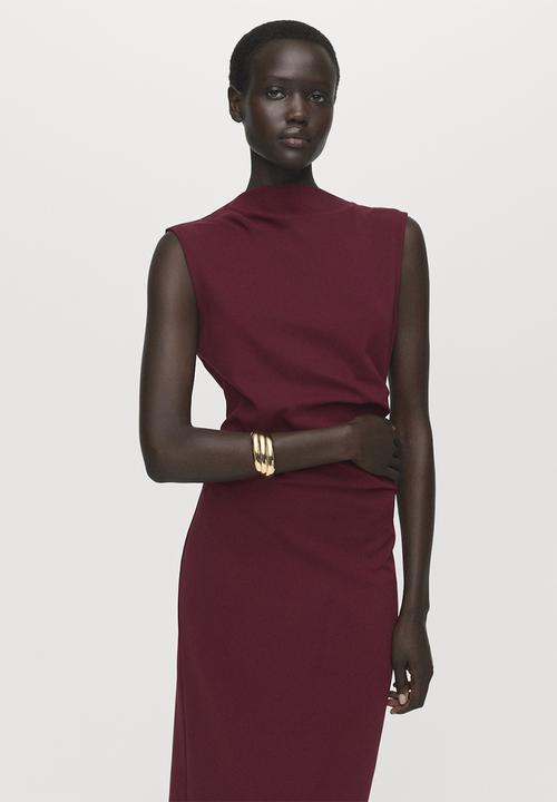 MANGO - Dress belle -  dark red