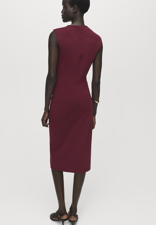 MANGO - Dress belle -  dark red