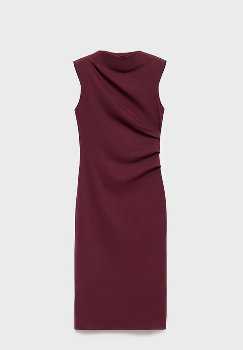 MANGO - Dress belle -  dark red