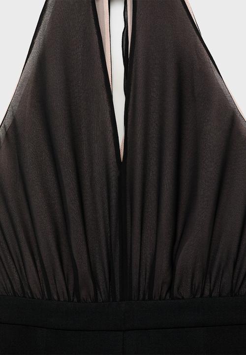 MANGO - Jumpsuit alice -  black