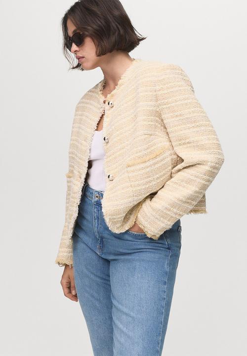 MANGO - Chaqueta anne - light beige