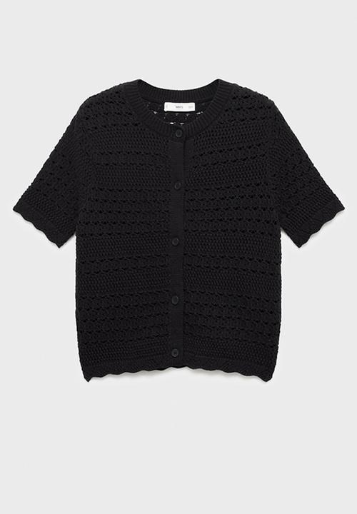 MANGO - Cardigan situ - black