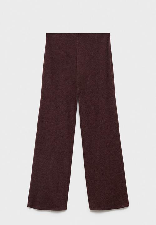 MANGO - Trousers michi -  dark red