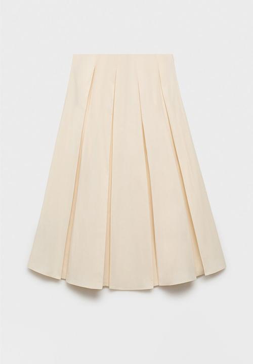MANGO - Skirt patri  -  light beige