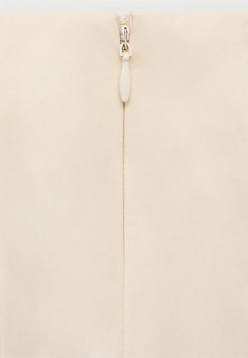 MANGO - Skirt patri  -  light beige