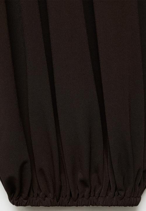 MANGO - Trousers dina -  brown