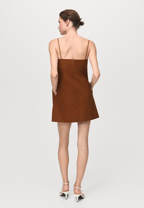 MANGO - Dress lazito -  mid-beige