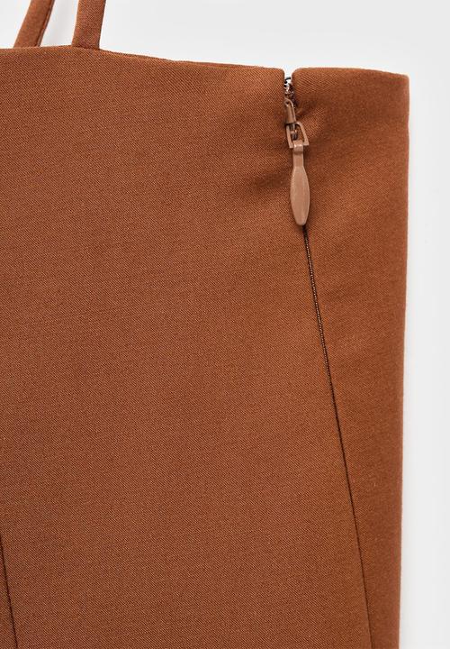 MANGO - Dress lazito -  mid-beige