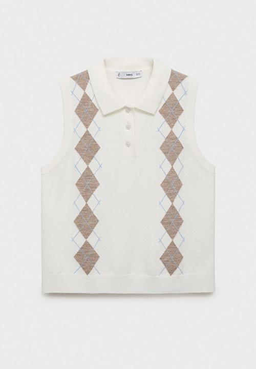 MANGO - Chaleco bimbu - light beige