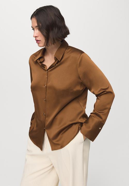 MANGO - Shirt ideale - brown