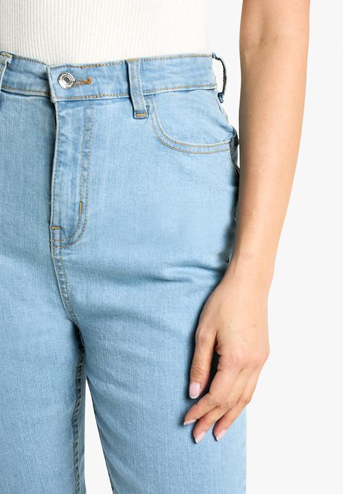 boohoo - Butt shaper high rise skinny jeans - light blue
