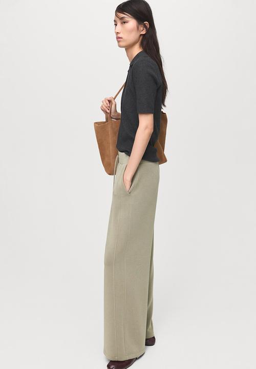 MANGO - Trousers nei - beige/ khaki