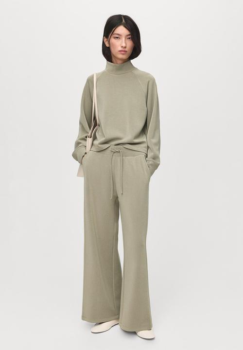 MANGO - Trousers nei - beige/ khaki