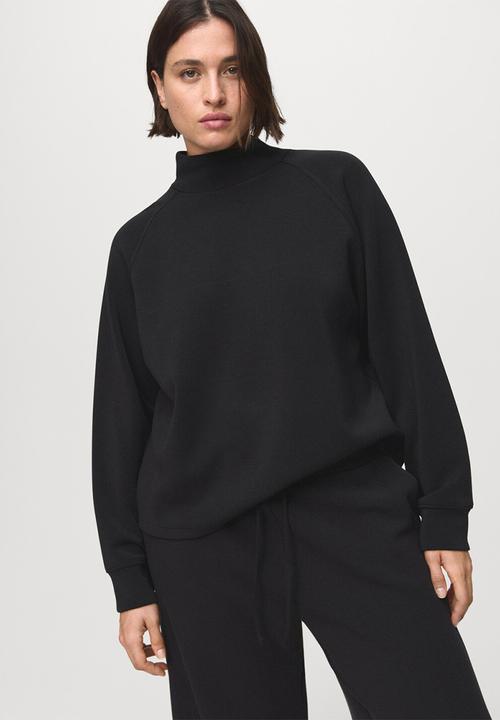 MANGO - Trousers nei  -  black